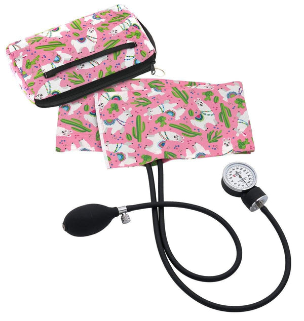 Prestige Medical Hand Held Sphygmomanometers Llamas Pink / Adult 10.0"-16.0" Prestige Premium Aneroid Sphygmomanometer with Carry Case