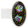 Prestige Medical Stethoscope Accessories Party Owls Black Prestige Printed Stethoscope ID Tag