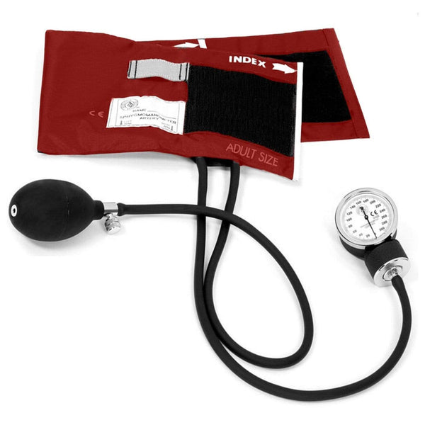 Prestige Medical Hand Held Sphygmomanometers Burgundy Prestige Standard Aneroid Sphygmomanometer