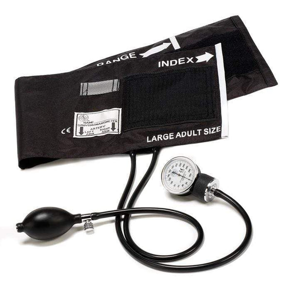 Prestige Medical Hand Held Sphygmomanometers Large Adult 13.5"-20" Prestige Traditional Series Cotton Aneroid Sphygmomanometer