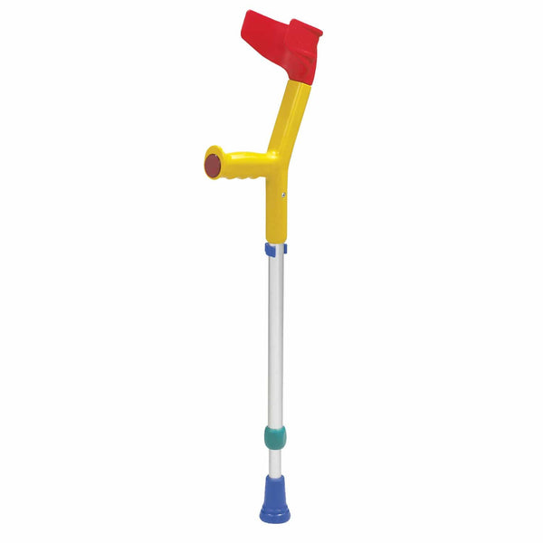 Rebotec Yellow Rebotec FUN-KIDS Open Cuff Crutches for Kids