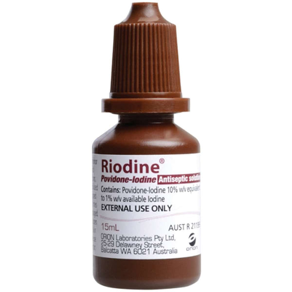 Betadine Antiseptics RIODINE 10% Povidone Iodine Solution 15ml Dropper bottle