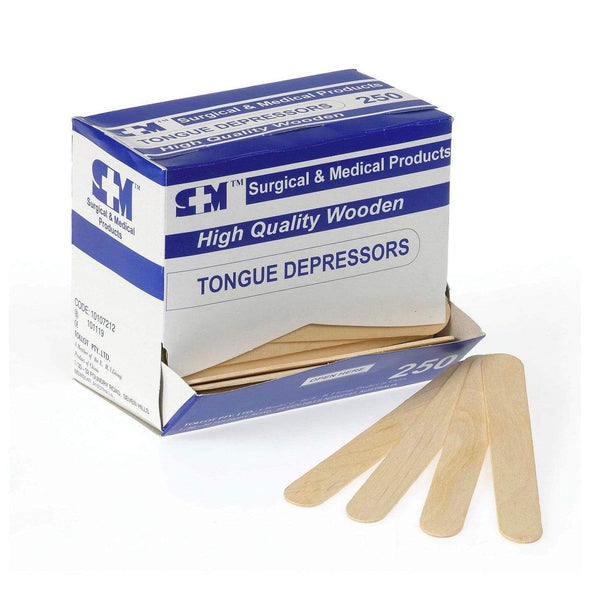 SM Tongue Depressors S+M Wooden Tongue Depressor