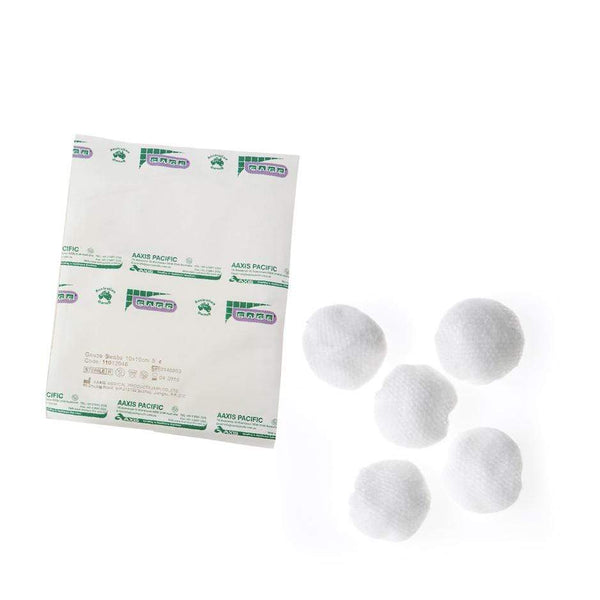 Aaxis Pacific Sterile / Sterile Sage Non-Woven Bobs Latex Free 5s Peel Pack
