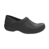 Sanita Clogs Clogs 36 Sanita Wave Leather Clog with Carbon Style Closed Heel Black