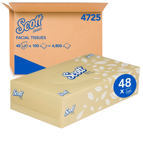 Scott Facial Tissue Box/100 / 2Ply SCOTT Facial Tissue Box (4725) 2ply