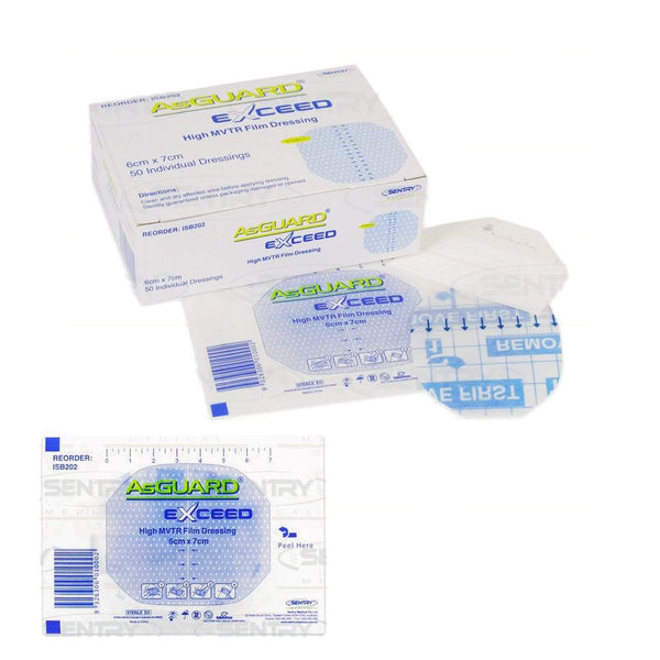 Sentry Medical Exuding Wound Dressings 10cm x 12cm / Sterile Sentry AsGUARD Exceed Dressing