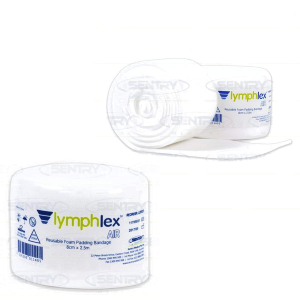 Sentry Medical Foam Pads & Rolls 10cm x 2.5m Sentry lymphlex Air Reusable Foam Padding Bandage