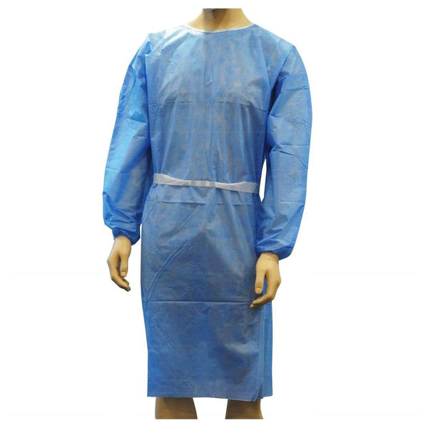 Sentry Medical Impervious Gowns Sentry OWEAR Blue Splash Resistant Gown 30gsm