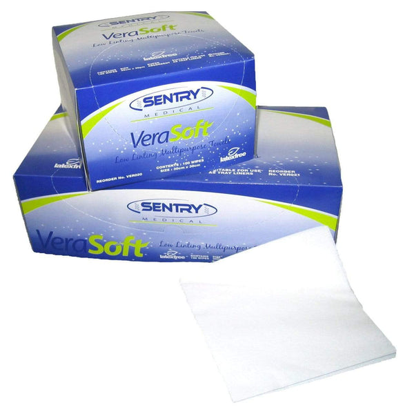 Sentry Medical Cleaning Towels 30cm x 60cm / Non Sterile Sentry VeraSoft Low Linting Multipurpose Towel