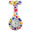 Medshop Fob Watches Flowers Silicone Nursing FOB Watch