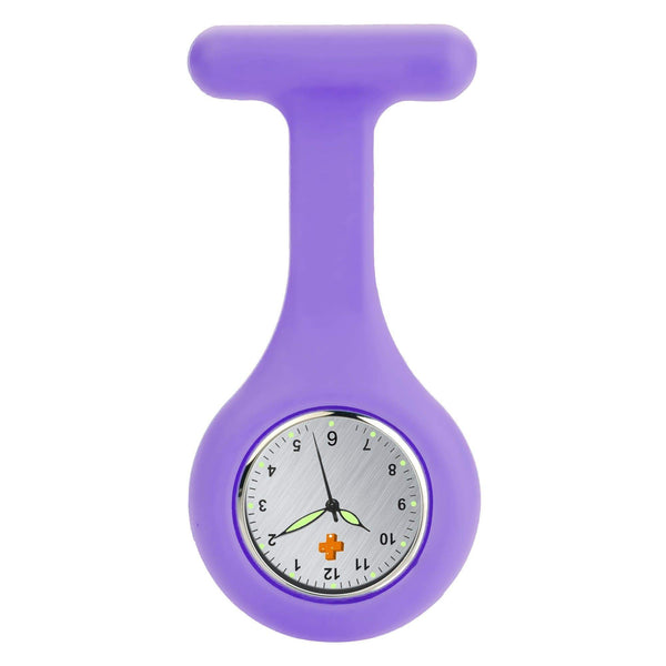 Medshop Fob Watches Purple Silicone Nursing FOB Watch