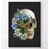 Codex Anatomicus Anatomical Print Skull Anatomy Floral Black
