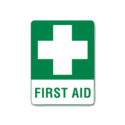 Aero Healthcare Signage Small Metal First Aid Sign 30 x 22.5cm