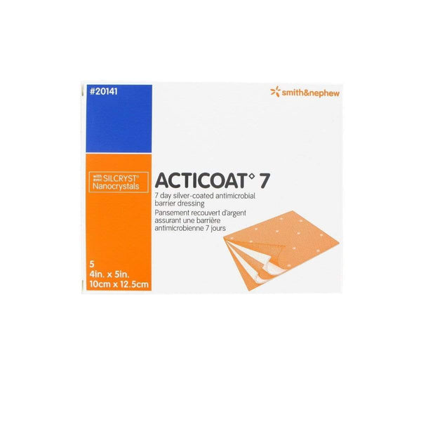 Smith & Nephew Antimicrobial Barrier Dressing 10x12.5cm / Box5 Smith & Nephew Acticoat 7 Antimicrobial Silver Dressing