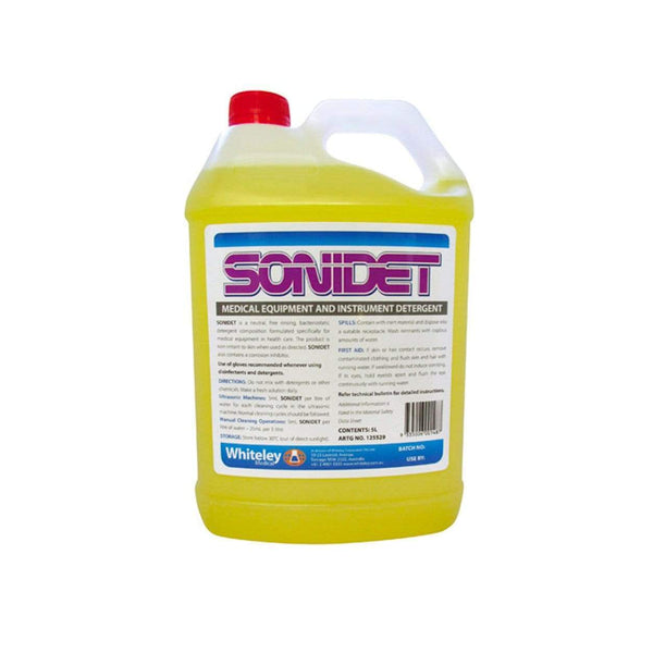 Whiteley Medical Disinfectant Liquid 5L Sonidet Ultrasonic Medical Equipment and Instrument Detergent