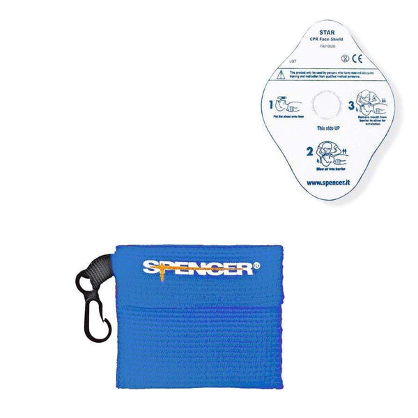 Spencer CPR Barrier Devices Blue Spencer CPR Star Mask Key Ring