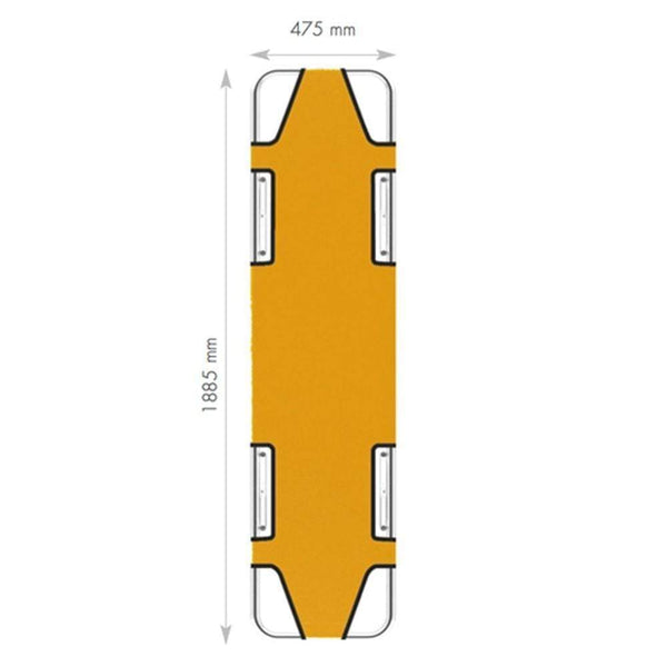 Spencer Stretchers Squared Profile - Model 280 / Yellow Spencer Stackable Emergency Stretcher