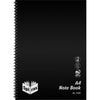 Spirax Notebook Side Opening No.595 A4 120 Page Black Polypropylene Cover