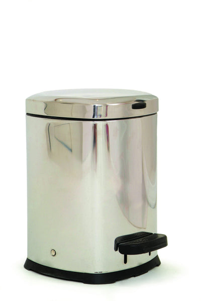 Aero Healthcare Needle Sharps Disposal Stainless Steel Pedal Bin 12L 24.5cm x 33cm x 41cm(H)