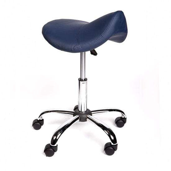 Pacific Medical Australia Saddle Seat Stools Navy Standard Saddle Gas Lift Adjustable