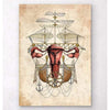 Codex Anatomicus Anatomical Print Steampunk Uterus