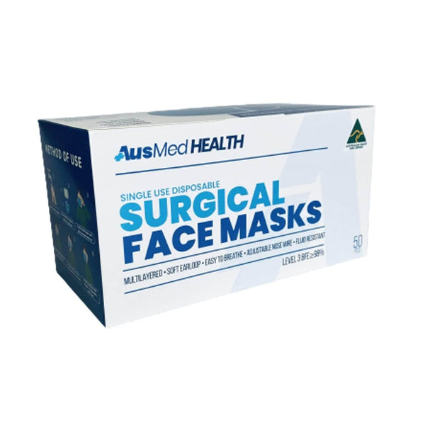 Ausmed Health Face Masks Surgical Face Masks 4 Ply Level 3 Australian Made