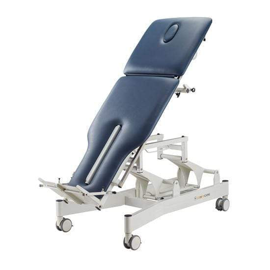 Pacific Medical Australia Examination Couches Navy Tilt Table Electric Hi Lo