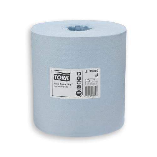 Tork 1ply Blue Tork Basic Paper Centerfeed M2 Roll