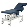 Pacific Medical Australia Examination Couches Two Section Navy Cardiology Couch With Dual Cut Outs