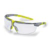 Uvex I-3 Add Eye Protection Prescription Clear SV Excellence Lens Grey/Lime Frame