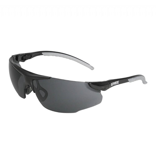 UVEX Safety Glasses Grey / 20% / Black/Silver Frame / Anti-Fog Lens UVEX Sprint Eye Protection Spectacles