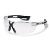 UVEX Safety Glasses Clear / 80%+ / White/Anthracite Arms / SV Sapphire UVEX X-Fit Pro Eye Protection Spectacles