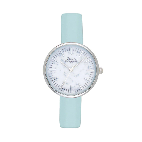 Annie Apple Fob Watches Venus Interchangeable Marble/Silver/Blue Mesh Fob Watch