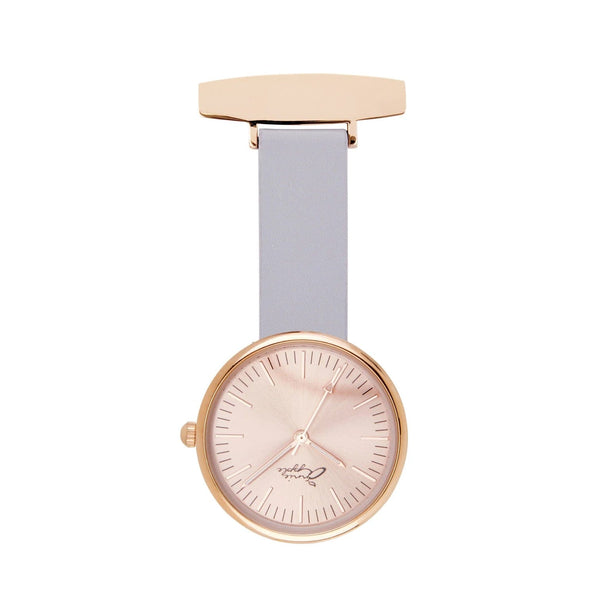 Annie Apple Fob Watches Venus Interchangeable Rose Gold/Lilac Leather Fob Watch