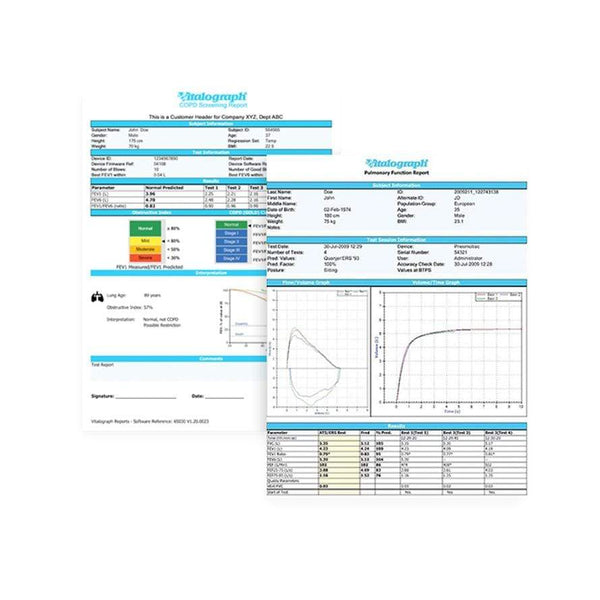 Vitalograph Reports Utility Vitalograph Software