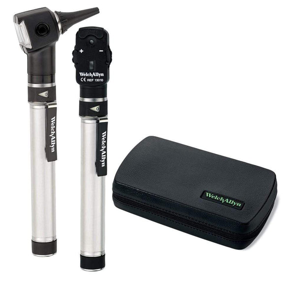 Welch Allyn Diagnostic Sets in a Hard Case Welch Allyn 2.5V PocketScope Portable Set with Otoscope and Ophthalmoscope