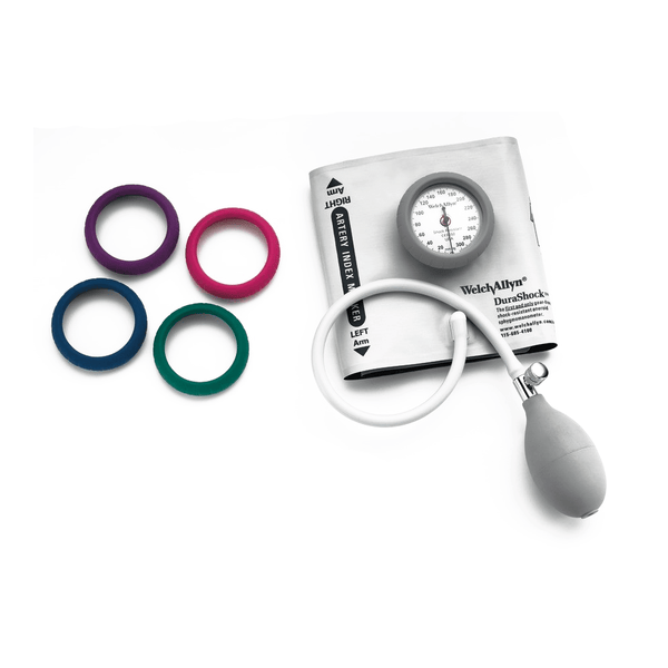 Welch Allyn Hand Held Sphygmomanometers Coloured Bumpers with Adult Cuff  (DS44-11V) Welch Allyn DuraShock DS44 Aneroid Sphygmomanometer