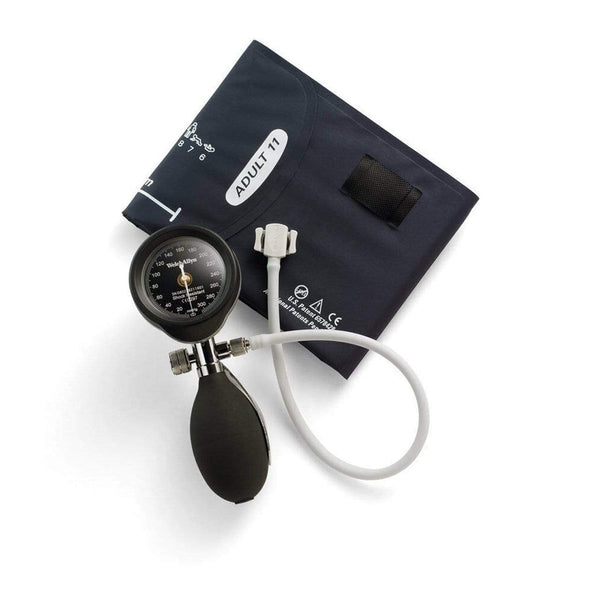Welch Allyn Hand Held Sphygmomanometers Black / With Adult Cuff Welch Allyn Durashock Model DS55 Aneroid Sphygmomanometer
