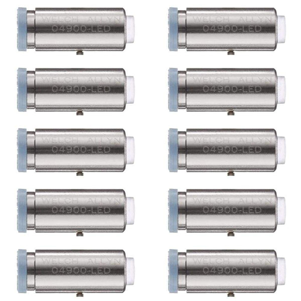 Welch Allyn Lamps & Globes 04900-LED / Box10 / LED Lamp Upgrade Kit 3.5V Coaxial Ophthalmoscope Welch Allyn Replacement Lamps and Globes
