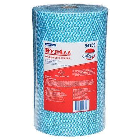 Wypall Wipers Reusable WYPALL Re-Usable Wipers Colour Coded Heavy Duty Wipers: Single Sheet