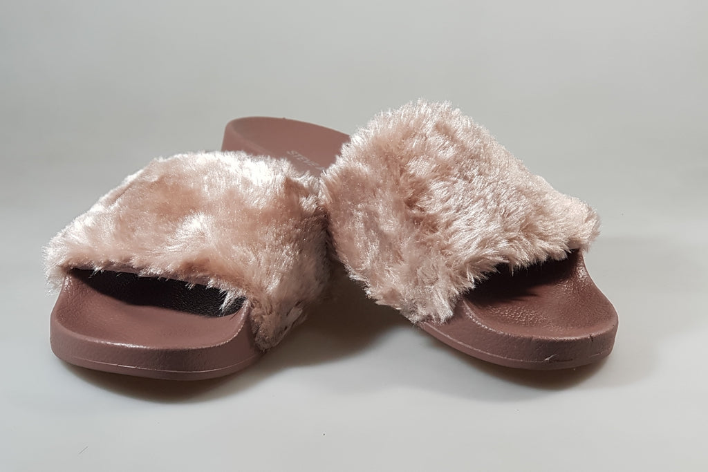 steve madden slides fur