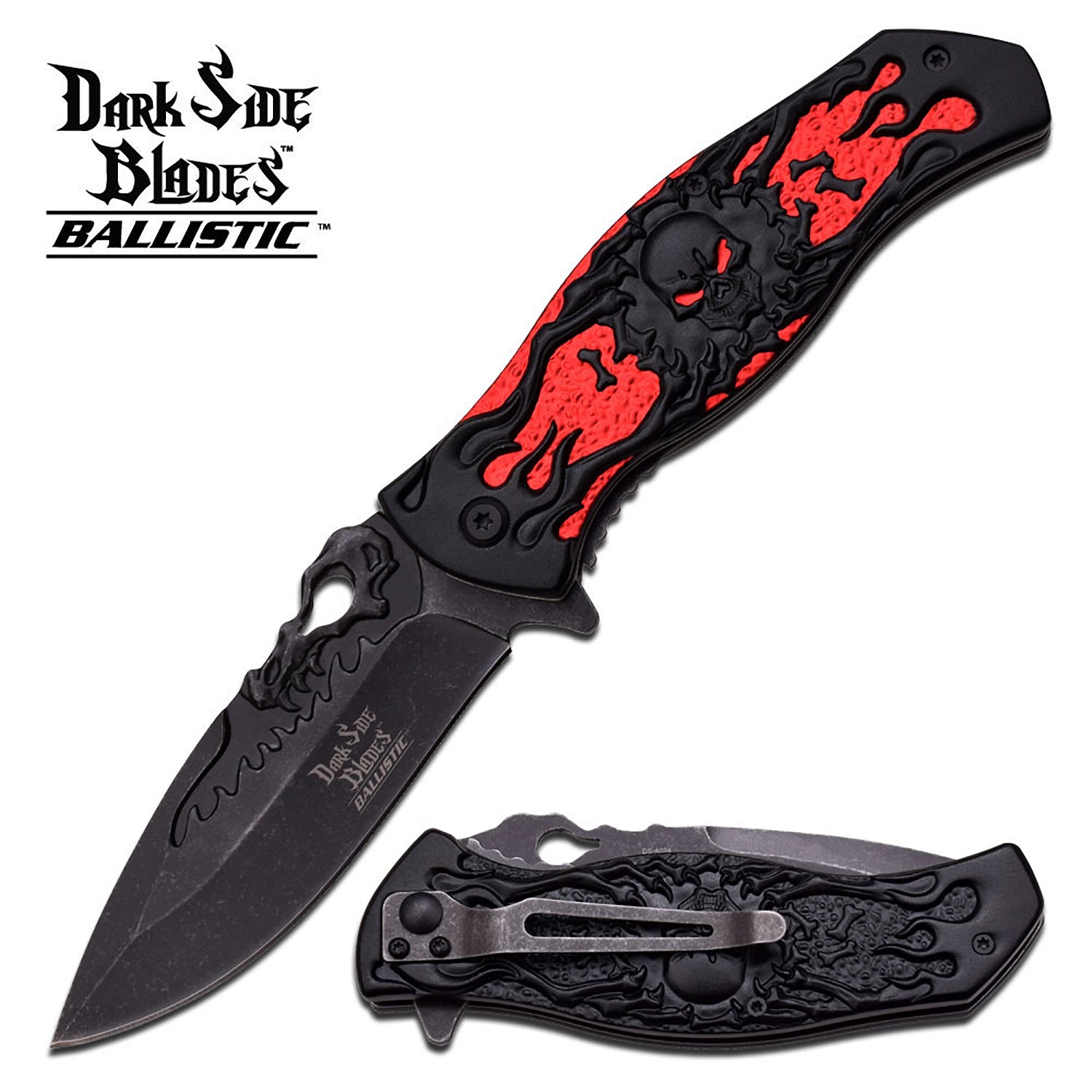 Dark Side Blades Ds A024rd Spring Assisted Knife Master Cutlery Retail