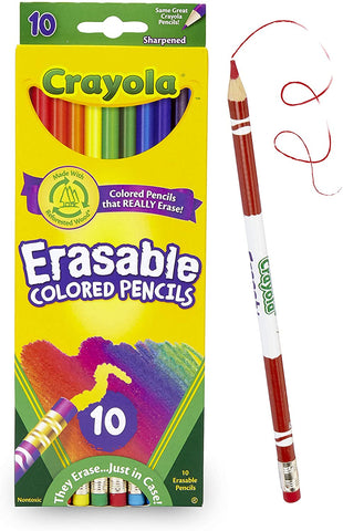 Crayola erasable colored pencils. 