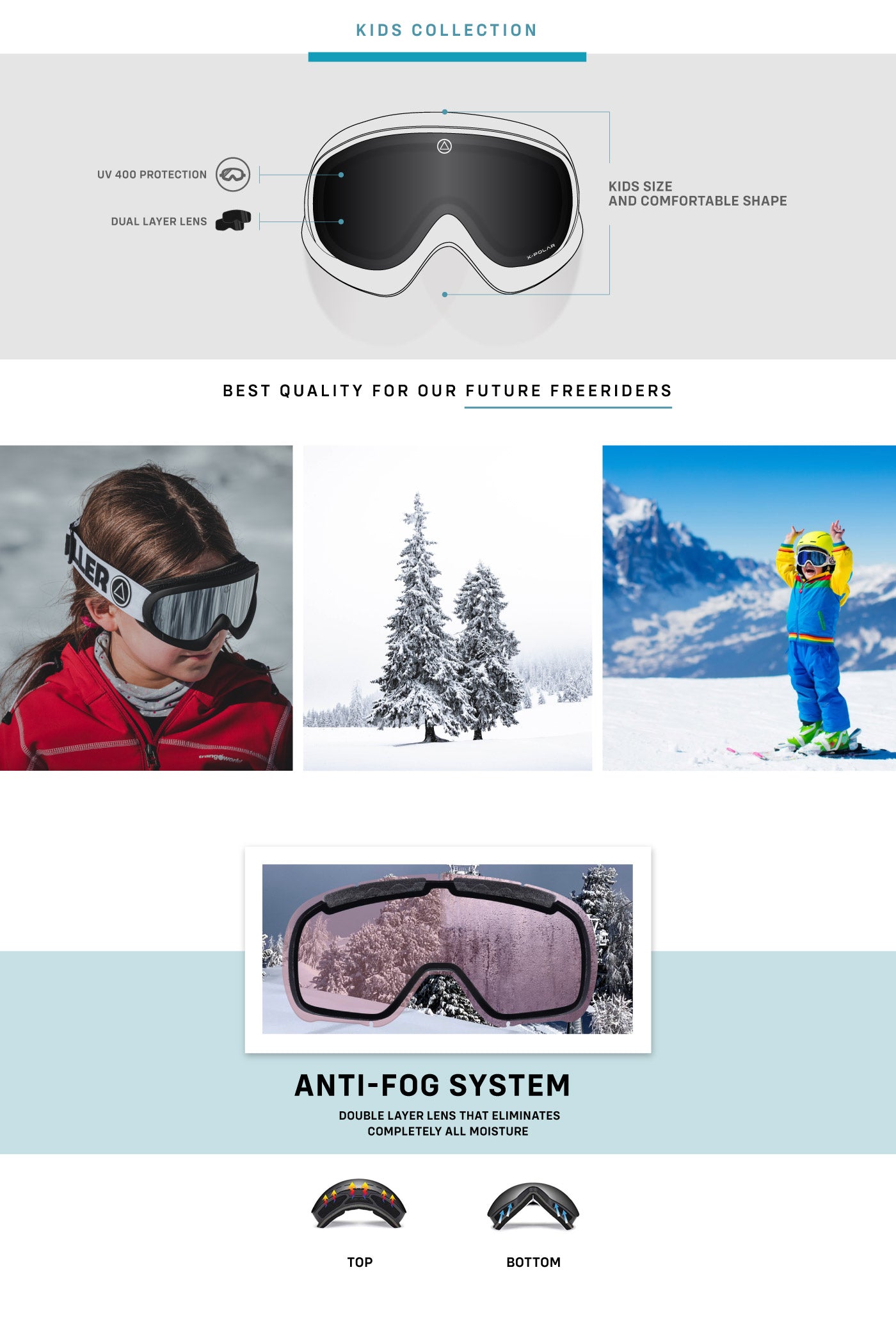 Serie Gafas esquí para niños y niñas – ULLER