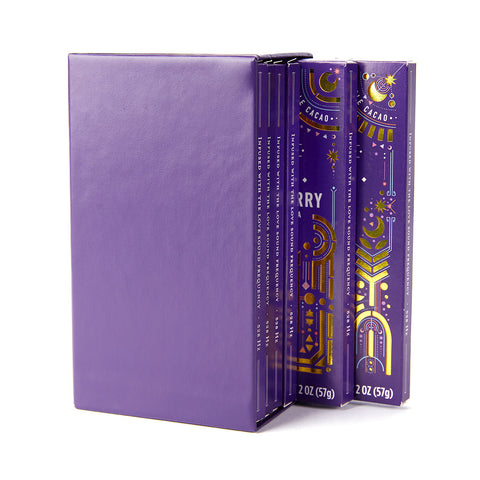 Our Pure Plant 6 Bar Library contains our most favorite, high vibe chocolate bars.