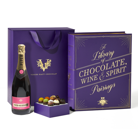 CHAMPAGNE THIÉNOT THIENOT BRUT ROSÉ AND CHOCOLATE PAIRING GIFTBOX by Vosges Haut-Chocolat