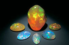 Mexican Fire Opals - Photo by Chip Clark from the Smithsonian