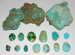 Turquoise Rough and Cabochon Examples - By Reno Chris at English Wikipedia - Transferred from en.wikipedia to Commons., Public Domain, https://commons.wikimedia.org/w/index.php?curid=1991211