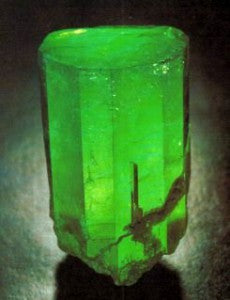The Guinness Emerald Crystal was discovered in the Coscuez emerald mines. It is one of the largest gem-quality emerald crystals in the world—1759 carats—and is the largest emerald crystal in the collection of emeralds belonging to the Banco Nacionale de la Republica in Bogota, Colombia. Source: ritani.com